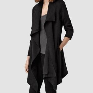 All Saints Hoxton Monument Draped Trench Coat | Size 2